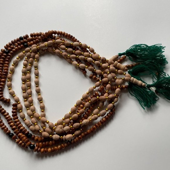 Tasbeeh Prayer Beads Handmade Tasbeh Religious Beads Real Wood Beads Lot of 7 - Picture 6 of 11